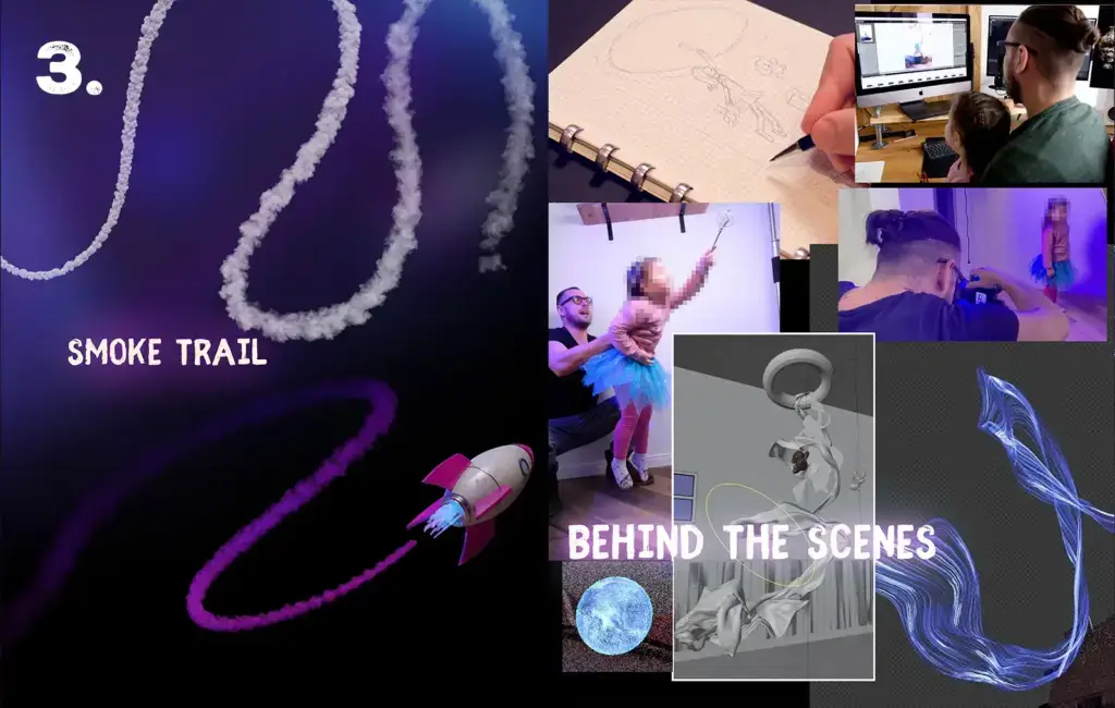 3D Competition allowed assets and behind the scenes photography of project done by a father with his daughter disguised as a princess