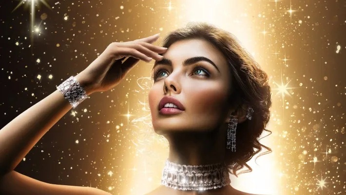 Close-up of composited real hands in the AI-generated Friedrichstadt-Palast campaign visual